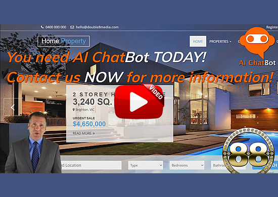 Double 8 Media Pty. Ltd. AI ChatBot Service Advertising Video Thumbnail Image 1